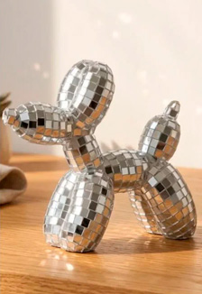 Зеркальный Balloon dog в стиле диско. Мастер-класс.