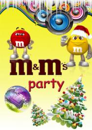 Новогодняя детская дискотека M&M’s party Фото афиши Новогодняя детская дискотека M&M’s party