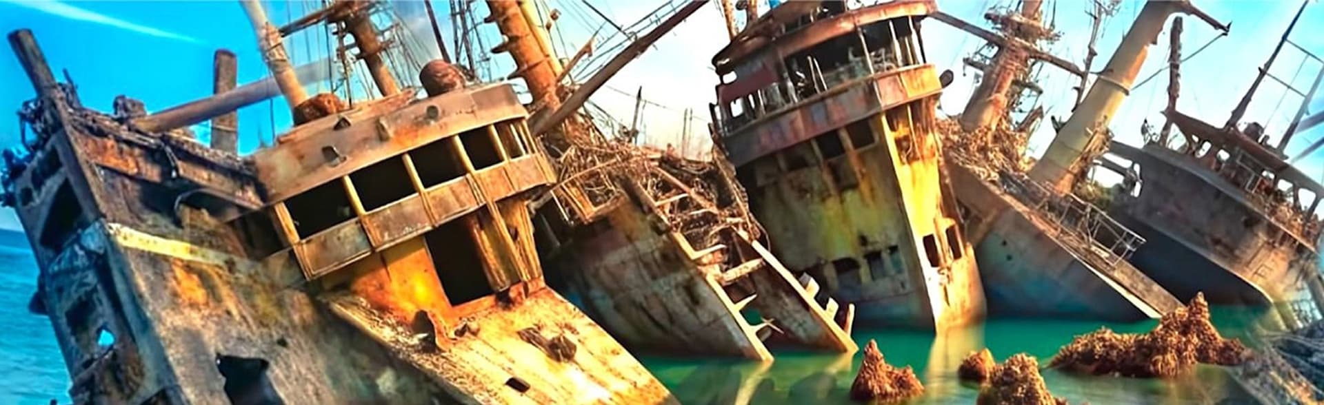 Фото афиши мюзикл "Остров погибших кораблей".