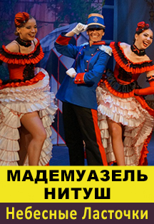Оперетта "Небесные ласточки" или "Мадемуазель Нитуш" Фото афиши Оперетта "Небесные ласточки" или "Мадемуазель Нитуш"