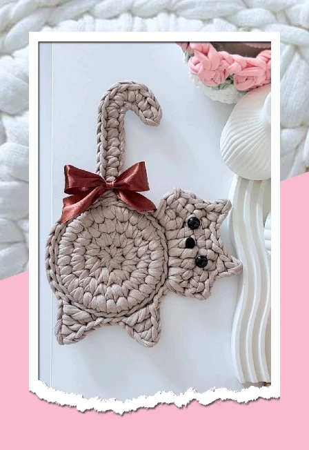 Котик крючком. Мастер-класс для детей и взрослых