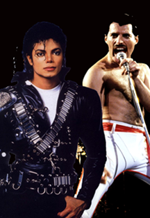 Постер события Битва Хитов - Michael Jackson против Queen. Лазерное Симфо-Рок-Шоу.