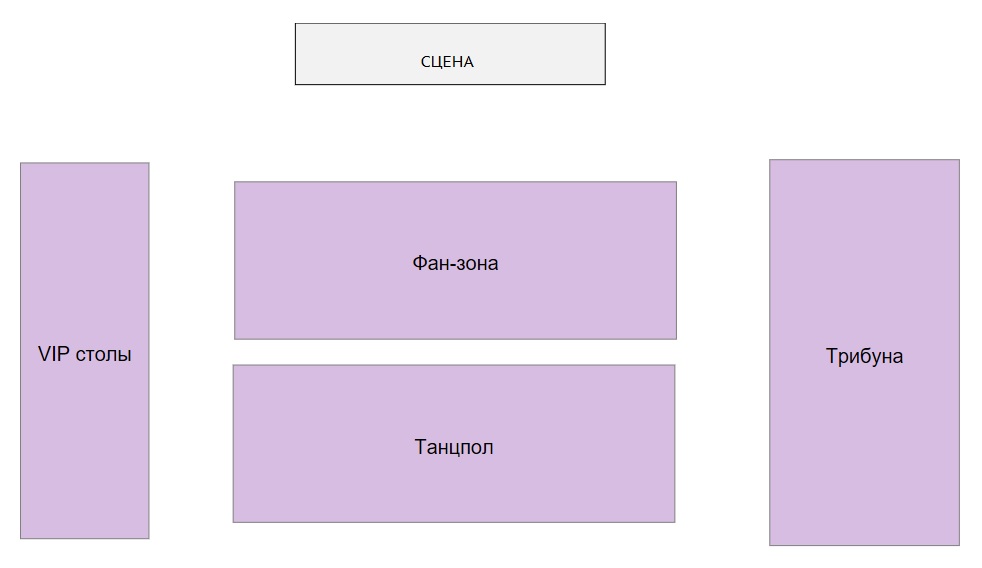 Схема зала для Lindemann (DE/SWE) Схема зала для Lindemann (DE/SWE)