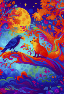 Artfonix. Песочное шоу «Басни Крылова» с живой музыкой и чтецом