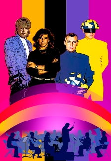Постер события Modern Talking & Pet Shop Boys Tribute Show с оркестром.