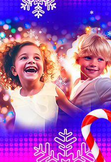 Постер события #KidsParty «Малыши». Новогодняя шоу-дискотека для подростков.