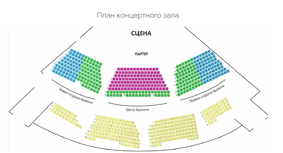 Схема зала
