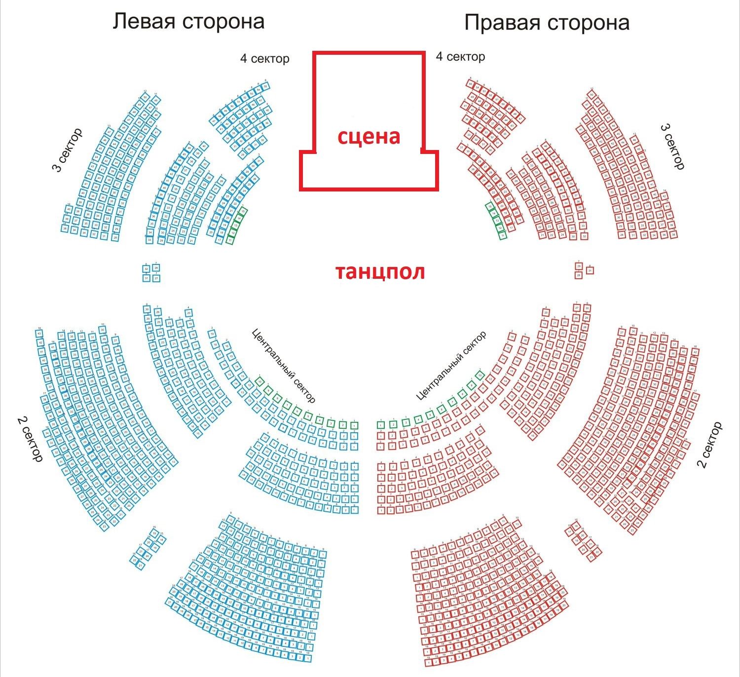 Схема зала для Дискотека СОЮЗ Схема зала для Дискотека СОЮЗ