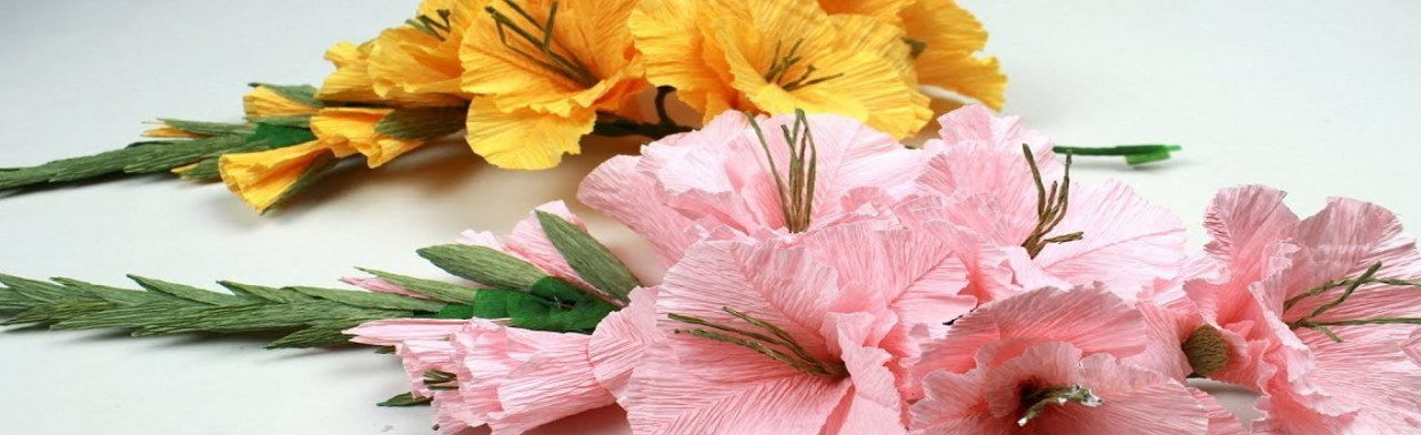 ЭУСТОМА из гофрированной бумаги МАСТЕР КЛАСС цветы своими руками/ CREPE PAPER FLOWERS EUSTOMA DIY