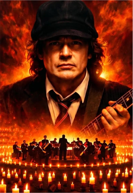 Постер Симфония AC/DC при свечах в Южно-Сахалинске