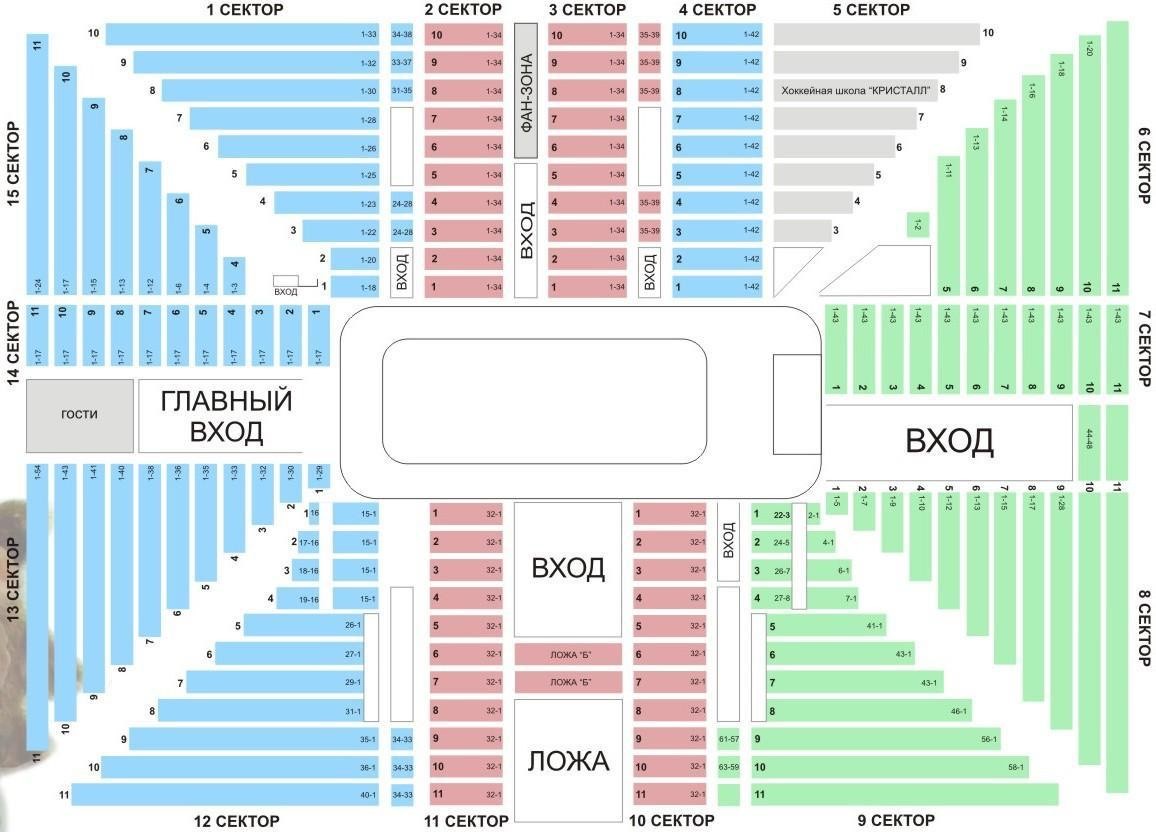 Схема зала для GFC24 Схема зала для GFC24