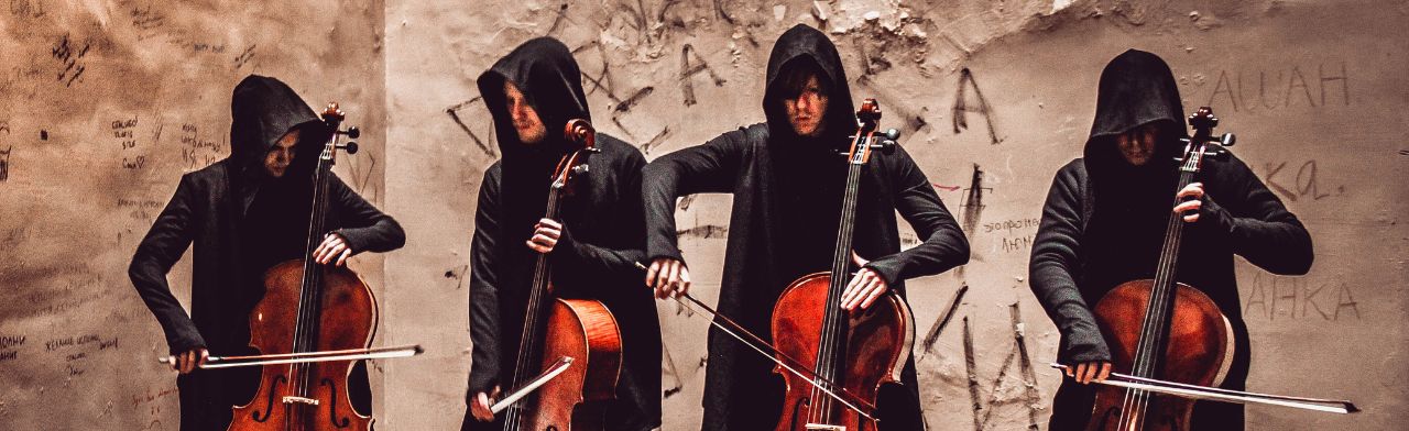 RockCellos. Мировые рок-хиты на виолончелях Фото афиши RockCellos. Мировые рок-хиты на виолончелях.