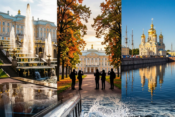  Экскурсии по пригородам: Петергоф, Кронштадт, Пушкин 