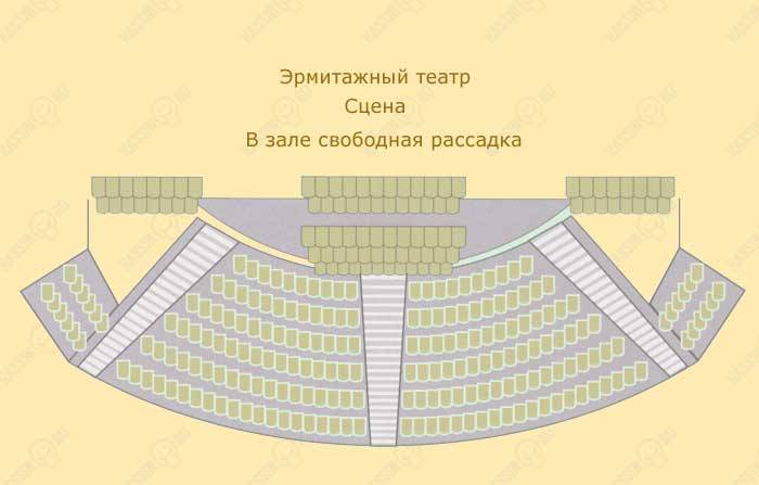 Эрмитажный театр схема зала с местами