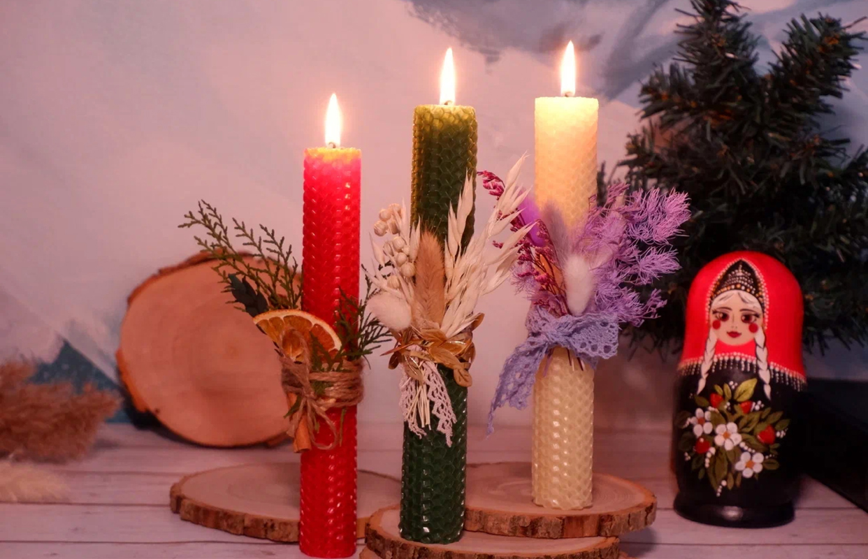 Making a honey-wax candle — masterclass — Музей Русской сказки «За лесами, за горами» — афиша
