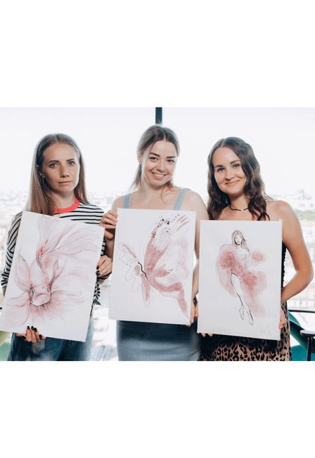 Арт-вечеринка  Artvibes. Рисуем вином с видом на Аврору