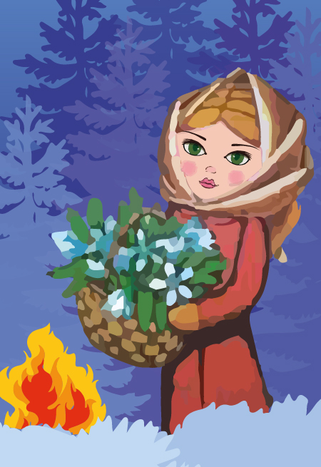 Cцена из «С. Маршак. Двенадцать месяцев»