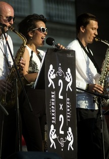 2x2 Sax Quartet и Лина Нова. Джаз на сцене White Night 2x2 Sax Quartet и Лина Нова. Джаз на сцене White Night