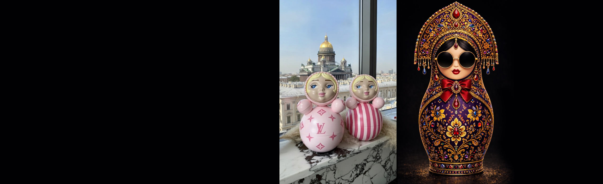 Роспись неваляшки или матрешки с видом на Исакий от Артвайбс