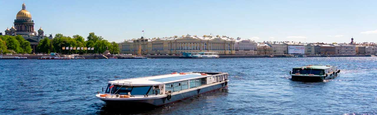 Билеты на Экскурсии Прогулка по рекам и каналам на однопалубном теплоходе