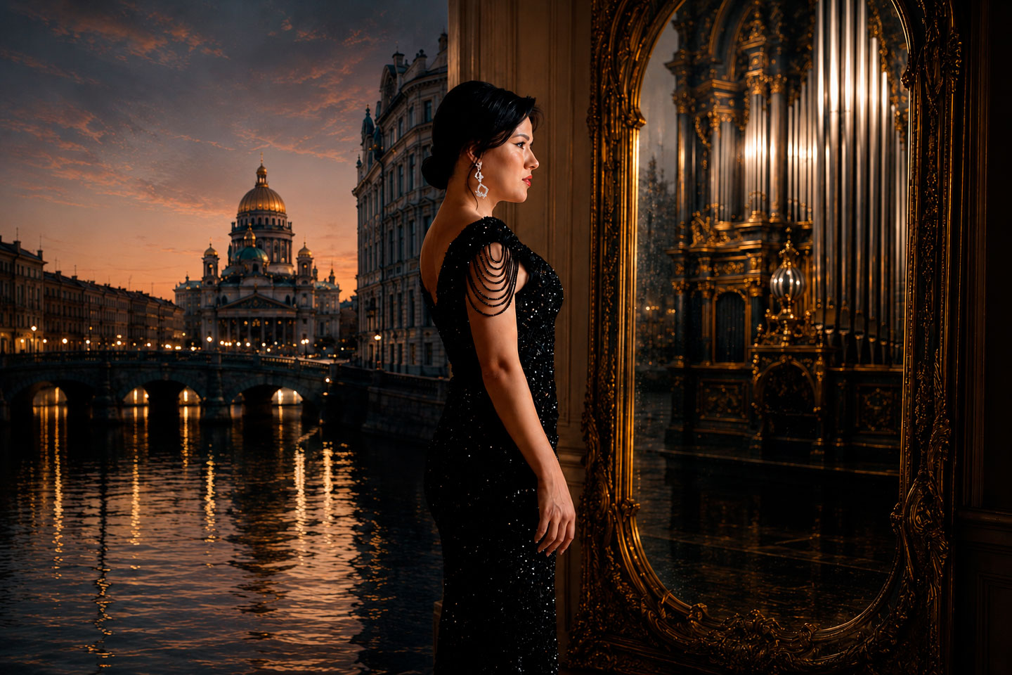 Орган и сопрано. Отражения Северной Венеции Фото афиши Орган и сопрано. Отражения Северной Венеции.