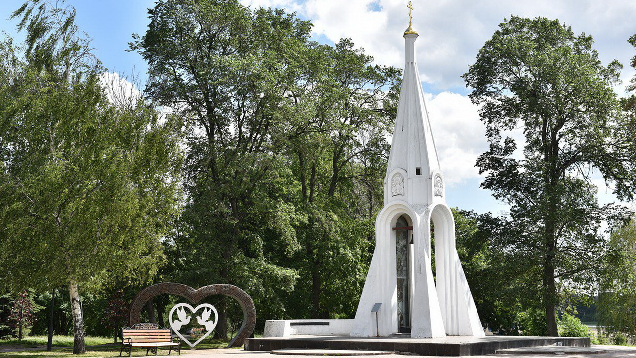 Часовня казанской богоматери рисунок